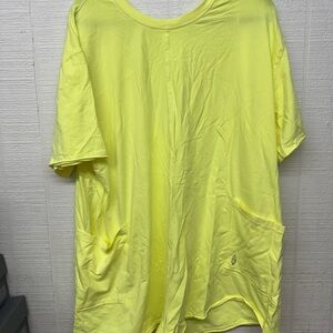 FP Movement by Free People Yellow Short Sleeve hot shot Tee Romper